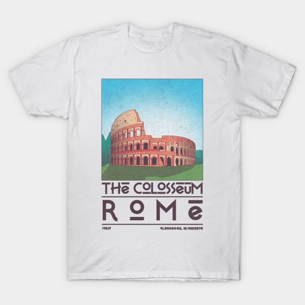 The Colosseum, Rome T-Shirt by JDP Designs